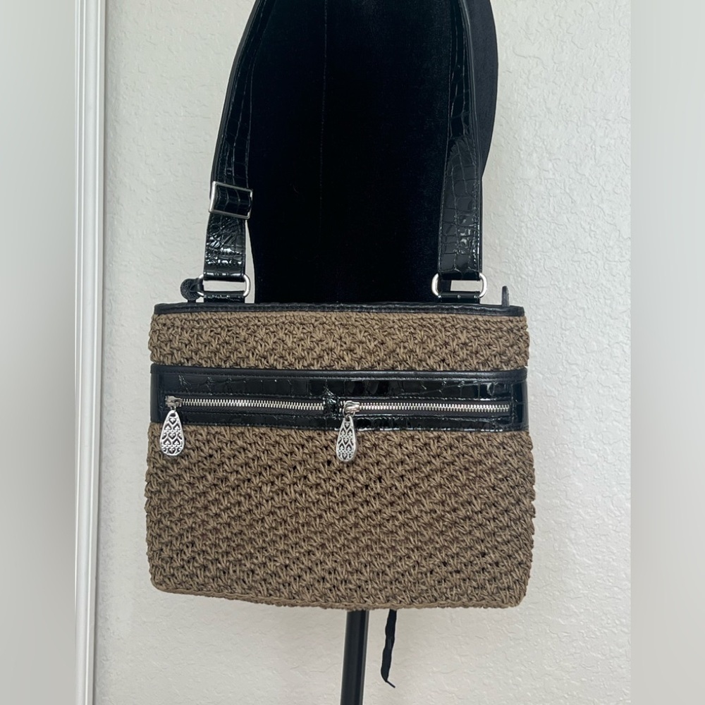 Brighton Black and Gray Patterned Bag